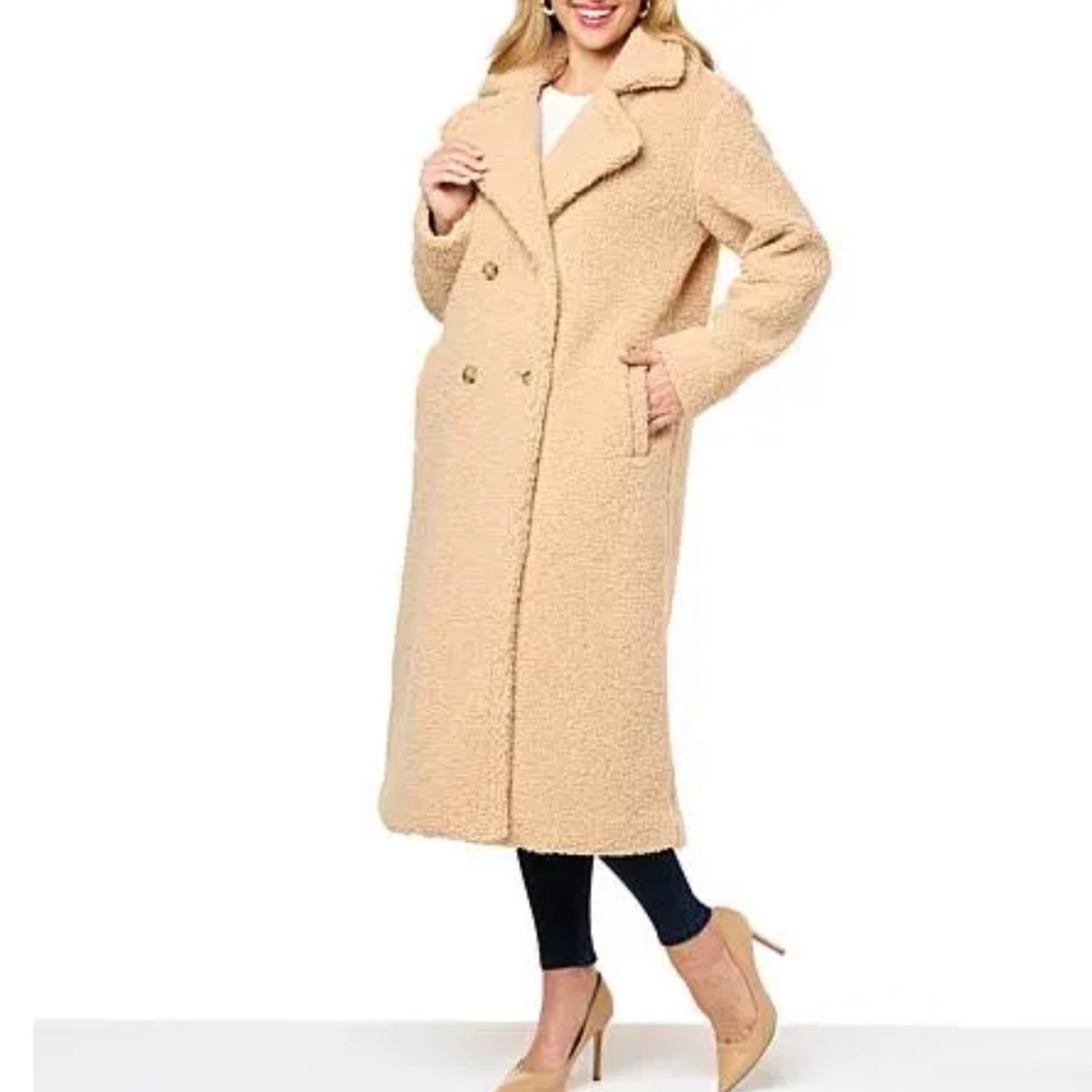 G by Giuliana Black Label Tan Teddy Jacket